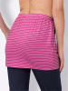Sieh an! Shirtverlängerung in fuchsia-weiß-geringelt