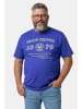 Men Plus Kurzarm T-Shirt in azurblau