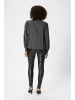 Kaffe Langarm-Bluse KAdorit in Black Oyster
