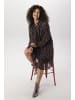 Aniston PLUS Chiffonkleid in bordeaux-lila-camel