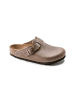 Birkenstock Clogs Boston Fettleder in Braun