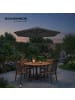 SONGMICS Sonnenschirm Sheld in Grau - (H)241 x Ø270 cm