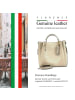 Florence Florence Umhängetasche, Handtasche Leder beige ca. 30cm