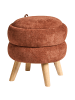 Beliani Pouf HAWLEY in Braun - (W) 40 x (H) 41 x (L) 40 cm