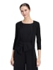 Vera Mont Strickbolero ohne Verschluss in Schwarz/Schwarz