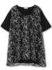 sheego Blusenshirt in schwarz-weiß-gemustert