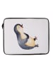 Mr. & Mrs. Panda Notebook Tasche Pinguin Lachen ohne Spruch in Weiß
