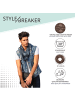styleBREAKER Loop Schal in Anthrazit-Schwarz