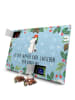 Mr. & Mrs. Panda Advents-Teekalender Einhorn  mit Spruch in Eisblau