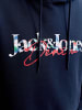 JACK & JONES PLUS Kapuzenpullover in Navy Blazer