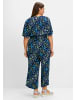 sheego Overall in tiefblau-bedruckt