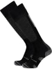 normani 2 bequeme Merino Trekking Kniestrümpfe mit Frotteesohle in Schwarz