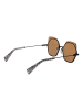 Yohji Yamamoto Unisex Sonnenbrille Geometrisch Gold