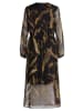 CARTOON Midikleid langarm in Black/Nature