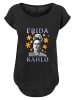 F4NT4STIC Long Cut T-Shirt Frida Kahlo Star Graphic in schwarz