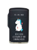 Mr. & Mrs. Panda Feuerzeug Einhorn Baby mit Spruch in Schwarz