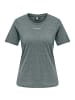Hummel Hummel T-Shirt Hmlzandra Damen in DARKEST SPRUCE MELANGE