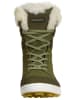 GUGGEN MOUNTAIN Winterstiefel Echtleder in Olive