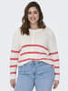 ONLY Carmakoma Strickpullover in Cloud Dancer 1
