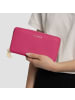 Lazarotti Bologna Leather Geldbörse RFID Schutz Leder 20 cm in hot pink