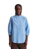 Marc O'Polo DENIM Bluse mit Raffungen relaxed in Flaxflower Blue