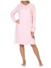 NORMANN Frottee Nachthemd langarm Faulti Katze - 76381 in rosa