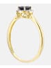 Diamant L'éternel Ring aus 375 Gelbgold mit Diamant mit Saphir