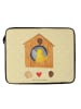 Mr. & Mrs. Panda Laptop Sleeve Vogelhaus Home ohne Spruch in Gelb Pastell