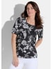 GOLDNER Shirt Shirt in schwarz / weiß / gemustert