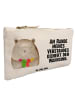 Mr. & Mrs. Panda Schminktasche Bär Gefühl mit Spruch in Weiß