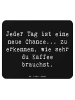 Mr. & Mrs. Panda Mouse Pad Spruch Motivation und Kaffee mit Spruch in Schwarz