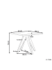 Beliani Gartentisch OLBIA in Grau/Braun - (W) 90 x (H) 76 x (L) 90 cm