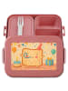 Mr. & Mrs. Panda Lunchbox Toast Party Design ohne Spruch in Rot Pastell