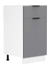 VCM  Küchenschrank 40 cm Unterschrank Schublade Fasola in Weiß / Anthrazit