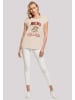 F4NT4STIC Extended Shoulder T-Shirt Jingle Bell Rocking Weihnachten Tree in Whitesand
