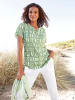WITT WEIDEN Druckbluse in eucalyptus-ecru-bedruckt