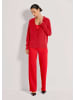MADELEINE Kurze Sommerstrick-Jacke, V-Ausschnitt in rot