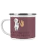 Mr. & Mrs. Panda Camping Emaille Tasse 8. Hochzeitstag Blechhoch... in Kaffa Coffee