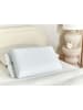Beliani Memory Foam Kissen EMIN in Weiß/Blau - (W) 60 x (H) 11 x (L) 40 cm