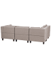 Beliani 4-tlg Modulsofa UNSTAD in Braun/Schwarz rechtsseitig