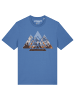 wat? Apparel T-Shirt Geometric Landscape in Bright Blue
