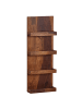 FineBuy Wandregal in Braun / Sheesham / 30x10x80