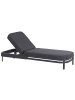 Beliani Gartenliege NETTUNO in Grau - (W) 180 x (H) 33 x (L) 65 cm
