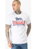 Lonsdale T-Shirt "Lion Two Tone Herren T-Shirt normale Passform" in Weiß