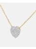 Diamant L'éternel Halskette mit Anhänger aus 375 Gelbgold mit Diamant Herz-Design
