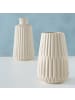 Boltze Vase Esko 2er-Set in creme