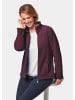 GOLDNER Fleece-Jacke in aubergine