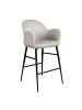 Angel Cerdá Hocker 4174 in Hellgrau/Schwarz – (B)56 x (H)96 x (T)55 cm