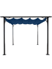 MCW Pergola C42 mit Schiebedach, 3x3m blau