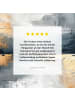 MuchoWow Leinwand bilder Abstrakte Kunst gold grau (BxH)